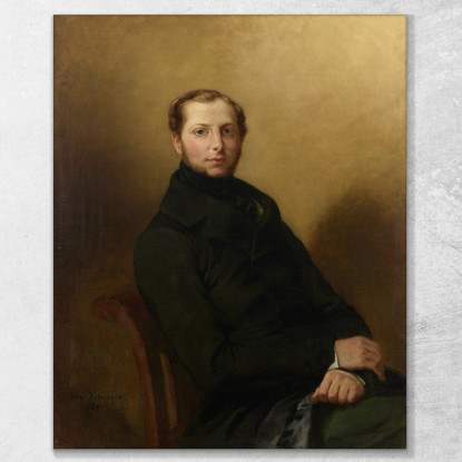 Ritratto Del Conte Charles De Mornay Eugène Delacroix edx95 quadro stampato su tela