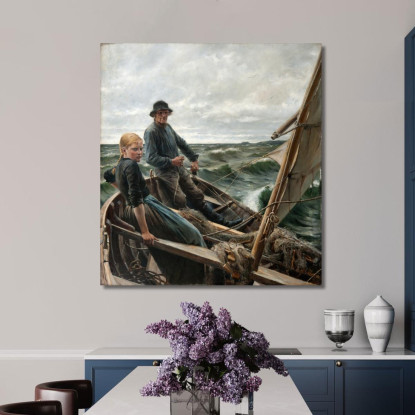 In Mare Albert Edelfelt aed2 quadro stampato su tela