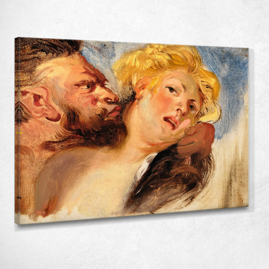 Satiro Che Abbraccia Una Ninfa Secondo Peter-Paul Rubens Eugène Delacroix edx103 quadro stampato su tela Satiro Che Abbraccia Una Ninfa Secondo Peter-Paul Rubens Eugène Delacroix edx103 quadro stampato su tela