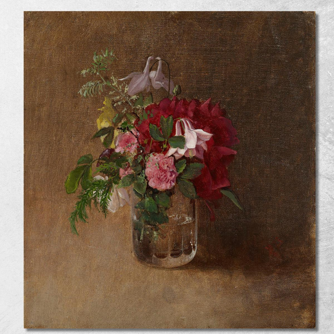 Fiori In Un Bicchiere Albert Edelfelt aed27 quadro stampato su tela