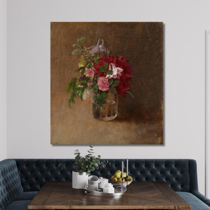 Fiori In Un Bicchiere Albert Edelfelt aed27 quadro stampato su tela