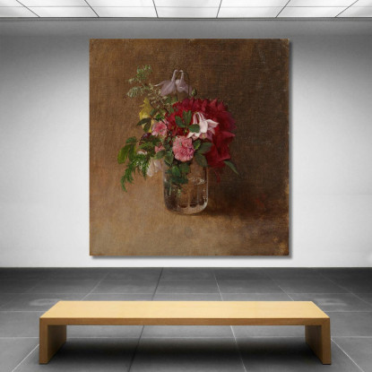 Fiori In Un Bicchiere Albert Edelfelt aed27 quadro stampato su tela