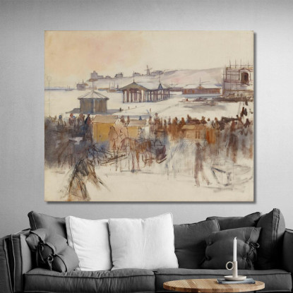 Dal Porto Del Sud Albert Edelfelt aed30 quadro stampato su tela