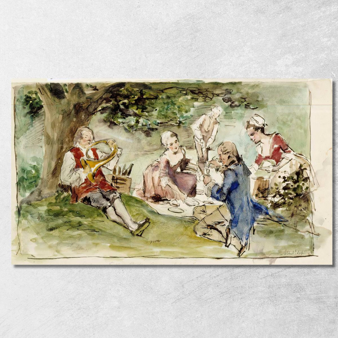 Villa Accanto Allo Spring Training Albert Edelfelt aed38 quadro stampato su tela