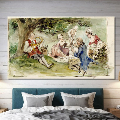 Villa Accanto Allo Spring Training Albert Edelfelt aed38 quadro stampato su tela