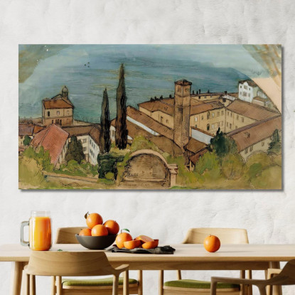 Lugano Albert Edelfelt aed54 quadro stampato su tela