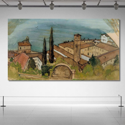 Lugano Albert Edelfelt aed54 quadro stampato su tela