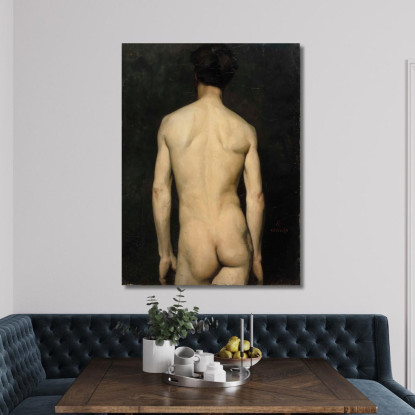 Studio Dell'Accademia Dei Modelli Maschili Albert Edelfelt aed57 quadro stampato su tela