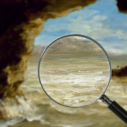 Naufragio Sulla Costa Eugène Delacroix edx108 quadro stampato su tela