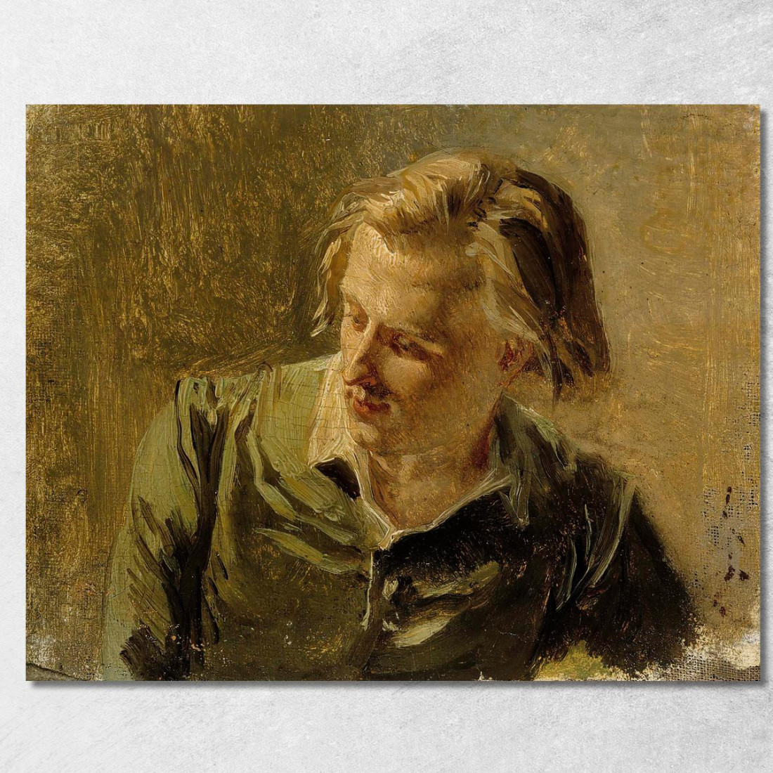 Ritratto Di Un Giovane Uomo Albert Edelfelt aed76 quadro stampato su tela Ritratto Di Un Giovane Uomo Albert Edelfelt aed76 quadro stampato su tela