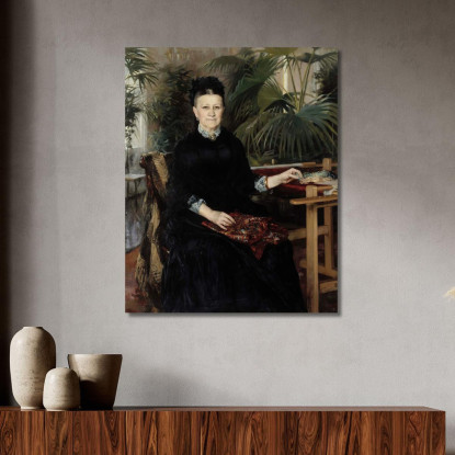 Ritratto Della Signora Anna Sinebrychoff Albert Edelfelt aed84 quadro stampato su tela