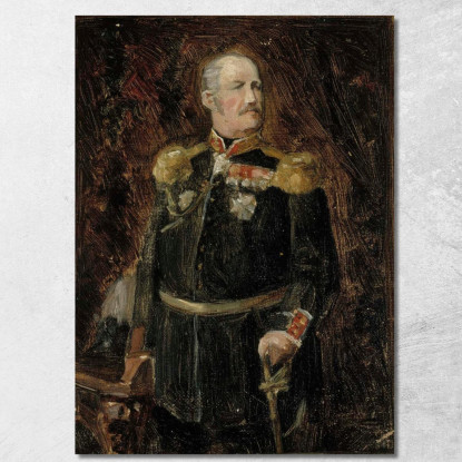 Ritratto Del Conte Aiutante Generale Adolf Aminoff Albert Edelfelt aed98 quadro stampato su tela