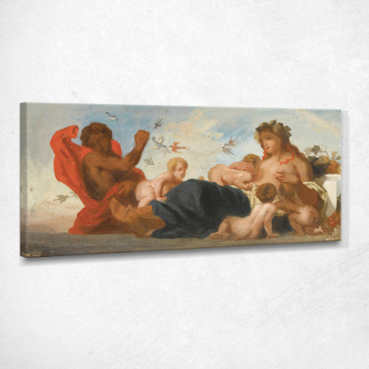 Studio Per L'Agricoltura Eugène Delacroix edx116 quadro stampato su tela