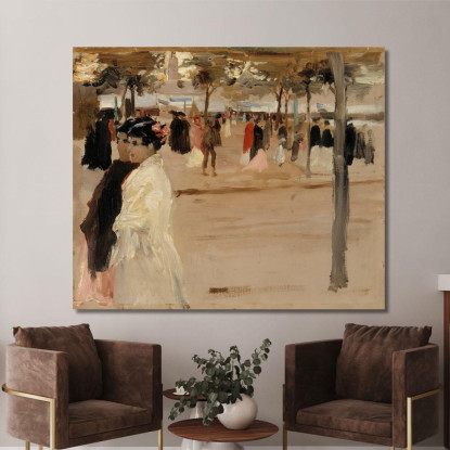 Studio Per La Shore Road A San Telmo Siviglia Albert Edelfelt aed123 quadro stampato su tela