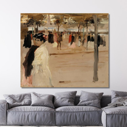 Studio Per La Shore Road A San Telmo Siviglia Albert Edelfelt aed123 quadro stampato su tela