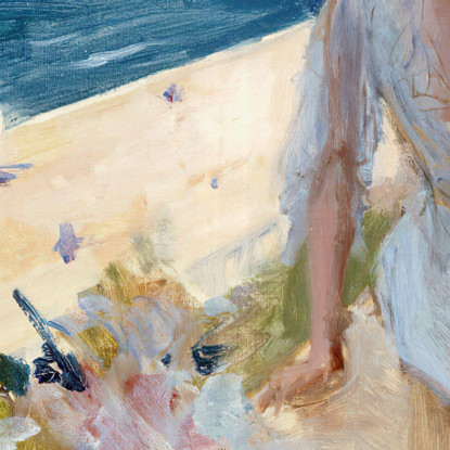 La Moglie Dell'Artista E Emilie Von Etter Sul Balcone A Cannes Albert Edelfelt aed128 quadro stampato su tela