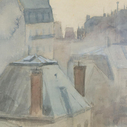 Vista Dello Studio Dell'Artista A Parigi Albert Edelfelt aed144 quadro stampato su tela