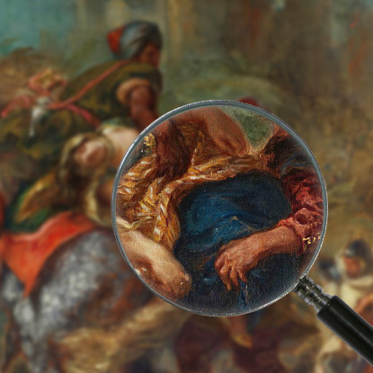 Il Rapimento Di Rebecca Eugène Delacroix edx124 quadro stampato su tela