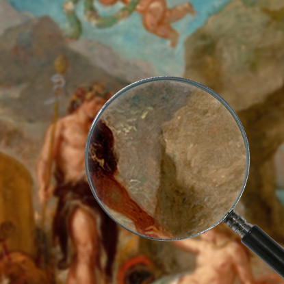 L'Autunno Bacco E Arianna Eugène Delacroix edx125 quadro stampato su tela