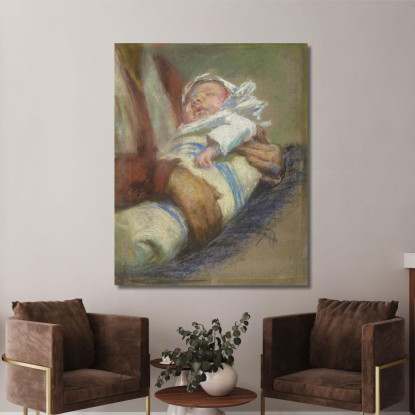 In Fasce Alice Pike Barney apb41 quadro stampato su tela