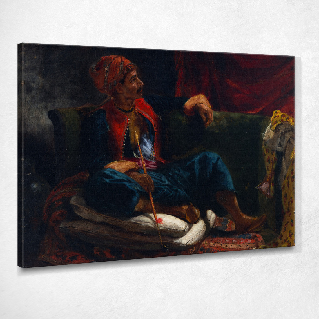 Il Fumatore Eugène Delacroix edx141 quadro stampato su tela Il Fumatore Eugène Delacroix edx141 quadro stampato su tela