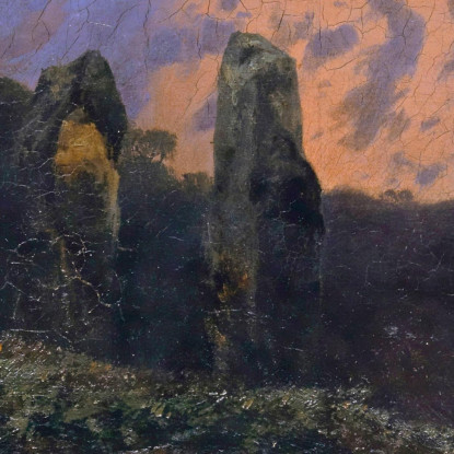 Il Dolmen Arnold Böcklin abk23 quadro stampato su tela
