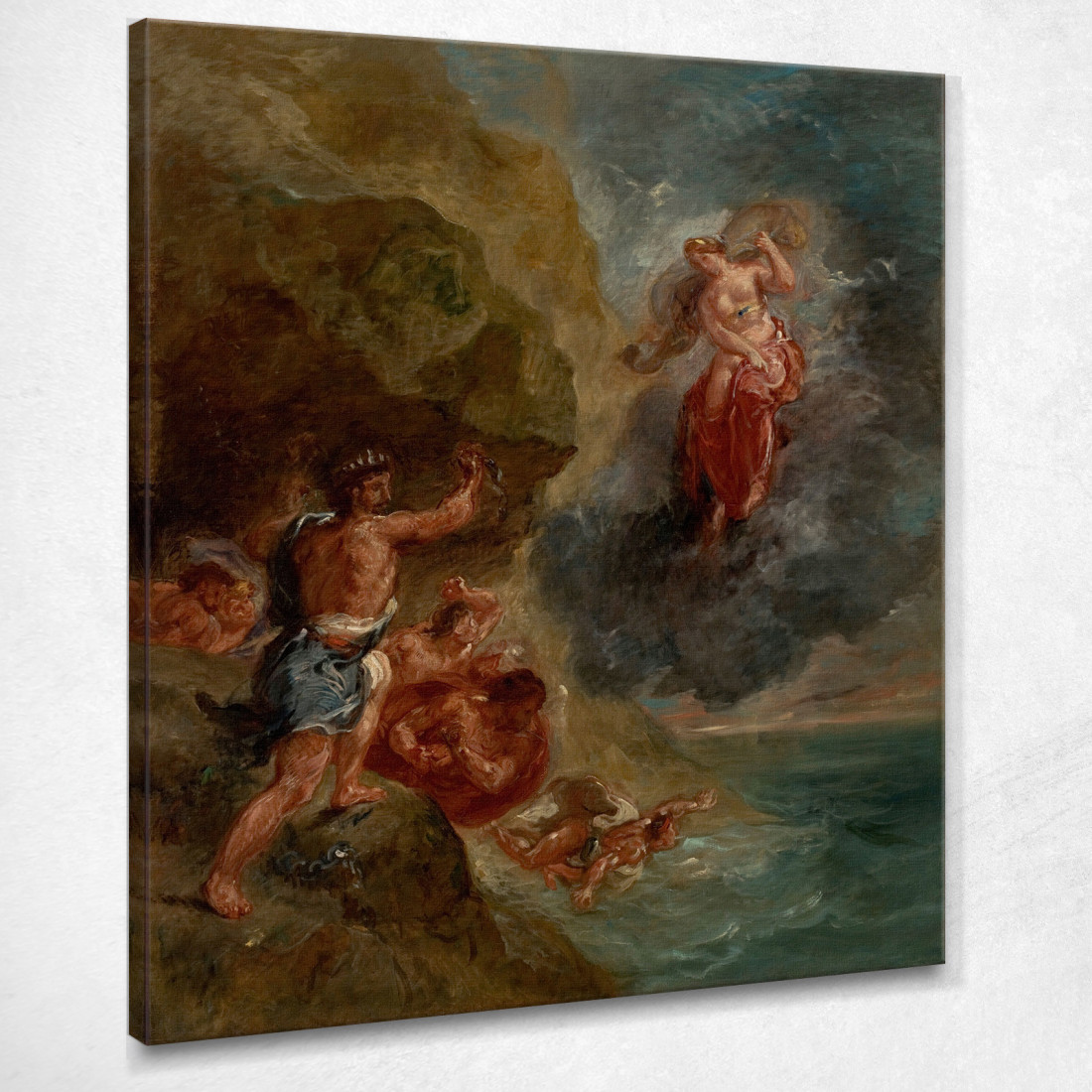 La Giunone D'Inverno Implora Di Distruggere La Flotta Di Enea Eugène Delacroix edx146 quadro stampato su tela La Giunone D'Inverno Implora Di Distruggere La Flotta Di Enea Eugène Delacroix edx146 quadro stampato su tela
