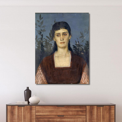 Ritratto Di Clara Bruckmann-Böcklin Figlia Maggiore Dell'Artista Arnold Böcklin abk44 quadro stampato su tela
