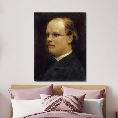 Ritratto Del Professor Fritz Burckhardt-Brenner Arnold Böcklin abk49 quadro stampato su tela