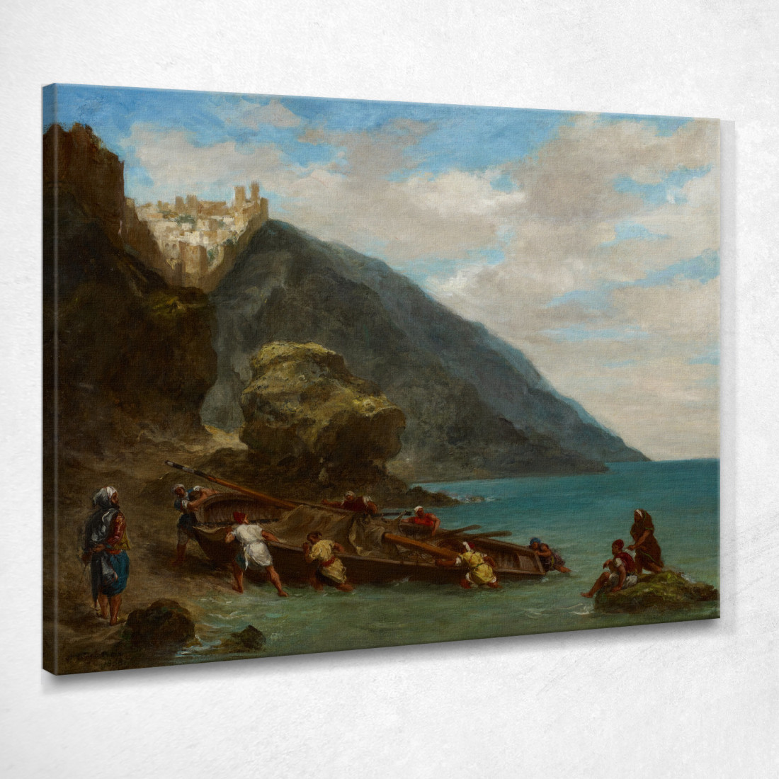 Veduta Di Tangeri Dalla Riva Del Mare Eugène Delacroix edx154 quadro stampato su tela Veduta Di Tangeri Dalla Riva Del Mare Eugène Delacroix edx154 quadro stampato su tela