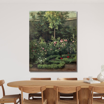 Un Giardino Di Rose 1862 Digitale Camille Pissarro cps6 quadro stampato su tela