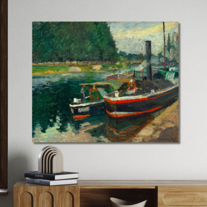 Chiatte A Pontoise Camille Pissarro cps11 quadro stampato su tela