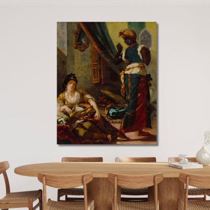 Le Donne Di Algeri Eugène Delacroix edx157 quadro stampato su tela