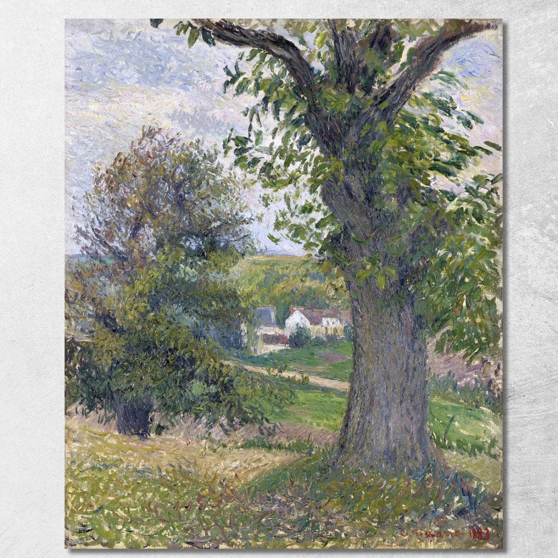 Castagni A Osny 1883 Camille Pissarro cps19 quadro stampato su tela Castagni A Osny 1883 Camille Pissarro cps19 quadro stampato su tela