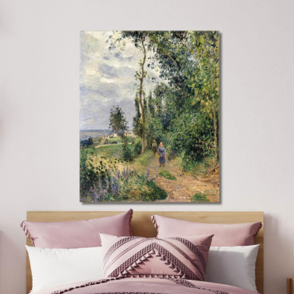 Côte Des Grouettes Vicino A Pontoise Camille Pissarro cps23 quadro stampato su tela
