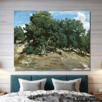 Querce Di Fontainebleau A Bas-Bréau Camille Pissarro cps26 quadro stampato su tela