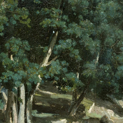 Querce Di Fontainebleau A Bas-Bréau Camille Pissarro cps26 quadro stampato su tela
