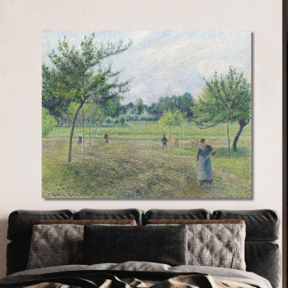 Fienagione A Éragny 1892 Camille Pissarro cps32 quadro stampato su tela