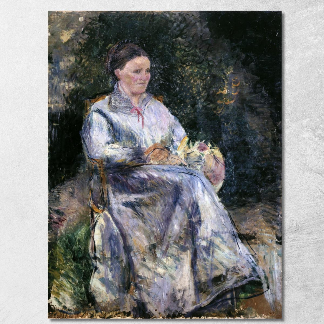 Julie Pissarro Nel Giardino Intorno Al 1874 Camille Pissarro cps35 quadro stampato su tela