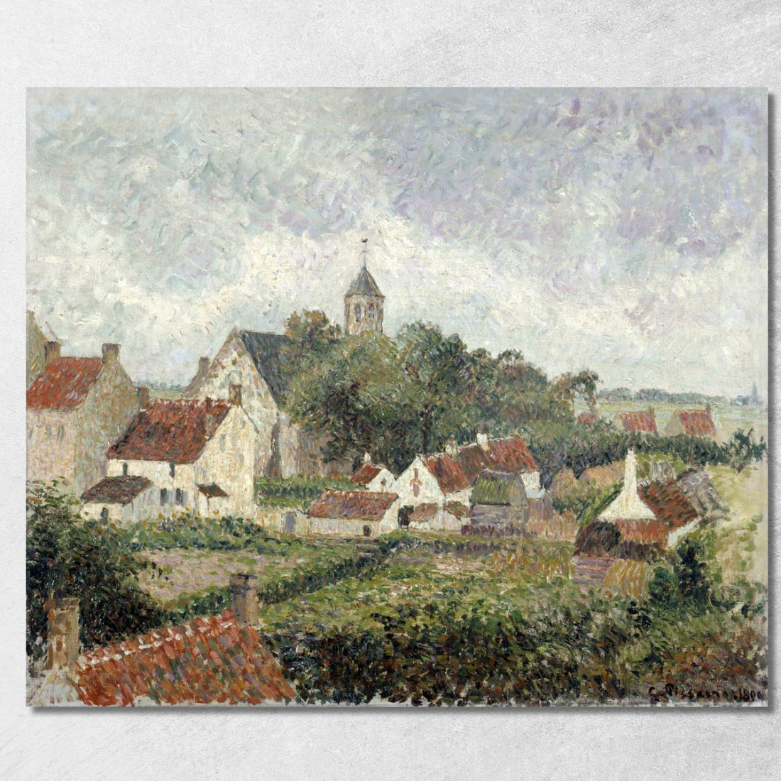 Villaggio Di Knocke 1894 Camille Pissarro cps36 quadro stampato su tela Villaggio Di Knocke 1894 Camille Pissarro cps36 quadro stampato su tela