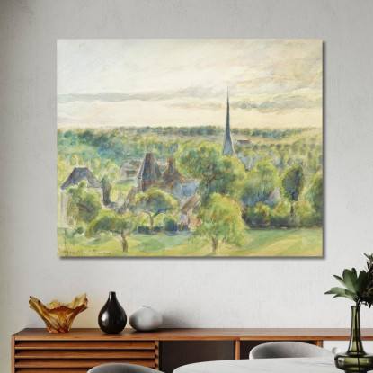 Paesaggio A Eragny 1890 Camille Pissarro cps37 quadro stampato su tela