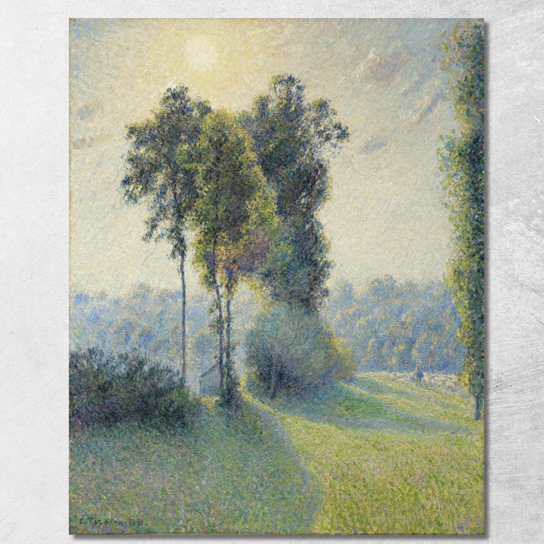 Paesaggio A Saint-Charles Vicino A Gisors Tramonto 189 Camille Pissarro cps40 quadro stampato su tela Paesaggio A Saint-Charles Vicino A Gisors Tramonto 189 Camille Pissarro cps40 quadro stampato su tela
