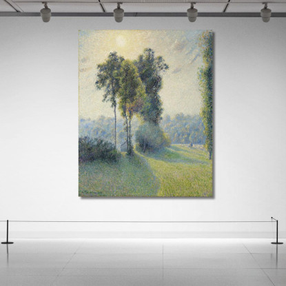 Paesaggio A Saint-Charles Vicino A Gisors Tramonto 189 Camille Pissarro cps40 quadro stampato su tela