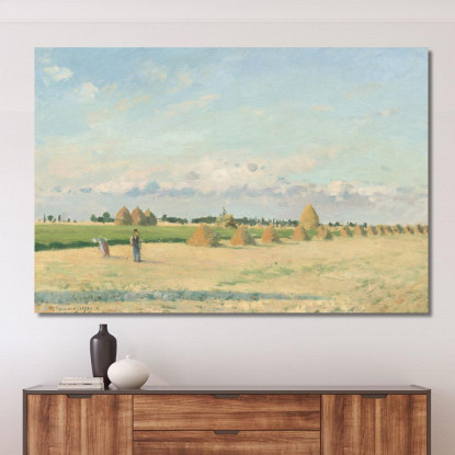 Paesaggio Ile-De-France 1873 Camille Pissarro cps42 quadro stampato su tela