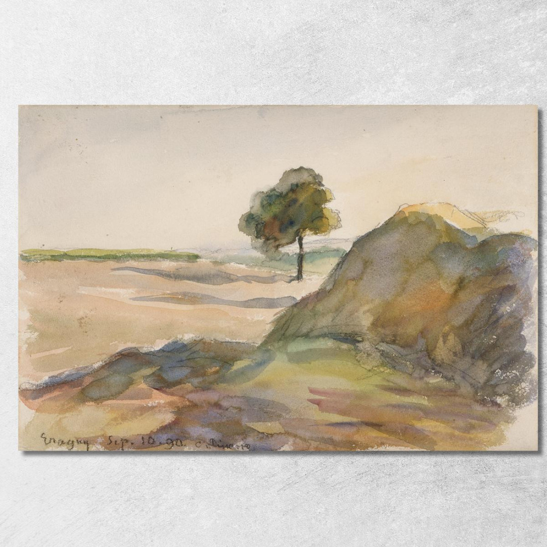 Paesaggio Eragny Camille Pissarro cps48 quadro stampato su tela Paesaggio Eragny Camille Pissarro cps48 quadro stampato su tela