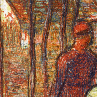 Contadine Che Sarchiano L'Erba Ca 1894 Camille Pissarro cps52 quadro stampato su tela