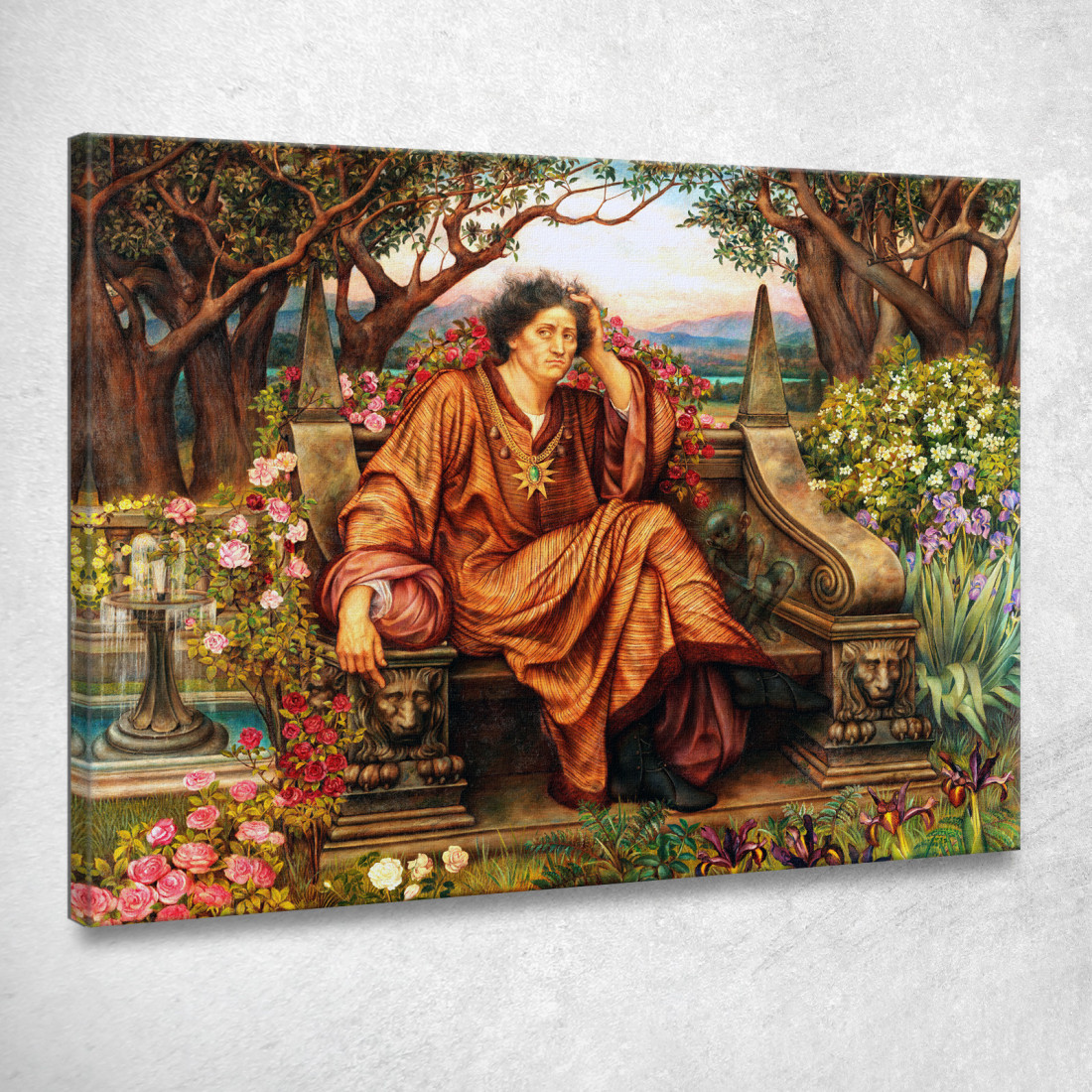 Un'Anima All'Inferno Evelyn De Morgan emg1 quadro stampato su tela Un'Anima All'Inferno Evelyn De Morgan emg1 quadro stampato su tela