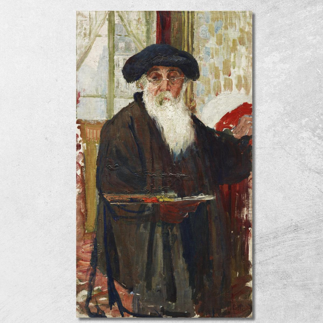 Autoritratto Ca 1898 Camille Pissarro cps63 quadro stampato su tela Autoritratto Ca 1898 Camille Pissarro cps63 quadro stampato su tela