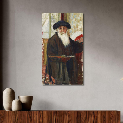 Autoritratto Ca 1898 Camille Pissarro cps63 quadro stampato su tela