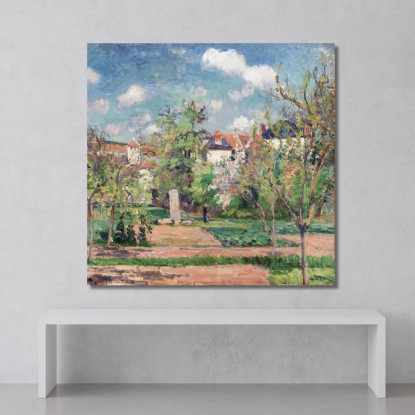 Il Giardino Al Sole Pontoise 1876 Camille Pissarro cps76 quadro stampato su tela